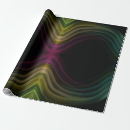 Kleurrijke Groovy Psychedelic Pattern Abstracte Ku Cadeaupapier