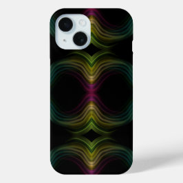 Kleurrijke Groovy Psychedelic Pattern Abstracte Ku iPhone 15 Case