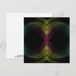 Kleurrijke Groovy Psychedelic Pattern Abstracte Ku Kaart