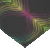 Kleurrijke Groovy Psychedelic Pattern Abstracte Ku Korte Tafelloper (Hoek)