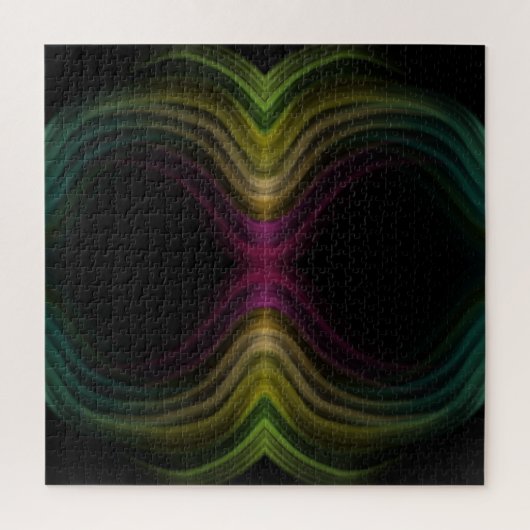 Kleurrijke Groovy Psychedelic Pattern Abstracte Ku Legpuzzel (Verticaal)