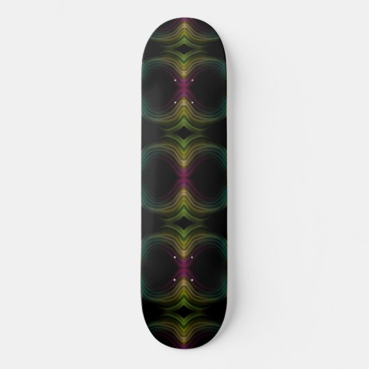 Kleurrijke Groovy Psychedelic Pattern Abstracte Ku Persoonlijk Skateboard (Voorkant)