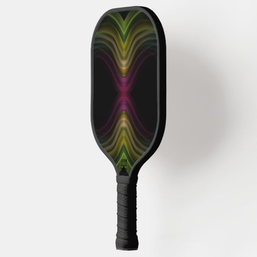 Kleurrijke Groovy Psychedelic Pattern Abstracte Ku Pickleball Paddle (Links)