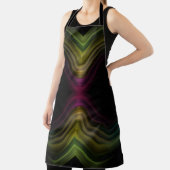 Kleurrijke Groovy Psychedelic Pattern Abstracte Ku Schort (Insitu)