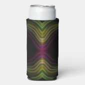 Kleurrijke Groovy Psychedelic Pattern Abstracte Ku Seltzer Blikjeskoeler (Seltzer Voorkant)