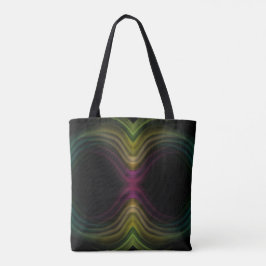 Kleurrijke Groovy Psychedelic Pattern Abstracte Ku Tote Bag