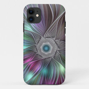 Kleurrijke Grote Bloem Abstracte Trippy Fractale K Case-Mate iPhone Case