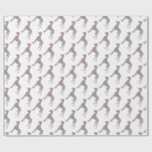 Kleurrijke Grote Deen Patroon Cadeaupapier (Vlak)