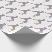 Kleurrijke Grote Deen Patroon Cadeaupapier (Hoek)