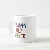 Kleurrijke Grumpy Oude Geezer Mok Cup (Voorkant links)