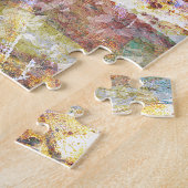Kleurrijke grunge graffiti legpuzzel (Zijkant)