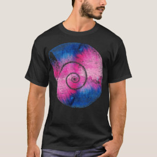 Kleurrijke grunge slak t-shirt