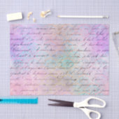 Kleurrijke Grunge Vintage Calligrafie Tissuepapier (Craft)