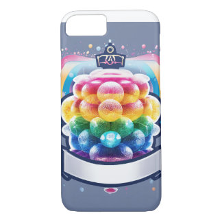 Kleurrijke Gumball Machine Telefoonhoes - Leuk & L iPhone 8/7 Hoesje