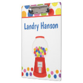 Kleurrijke Gumballs - Gepersonaliseerd klembord (Links)