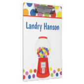 Kleurrijke Gumballs - Gepersonaliseerd klembord (Rechts)