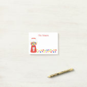 Kleurrijke Gumballs gepersonaliseerde Post-it Noti Post-it® Notes (Op bureau)