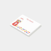 Kleurrijke Gumballs gepersonaliseerde Post-it Noti Post-it® Notes (Schuin)
