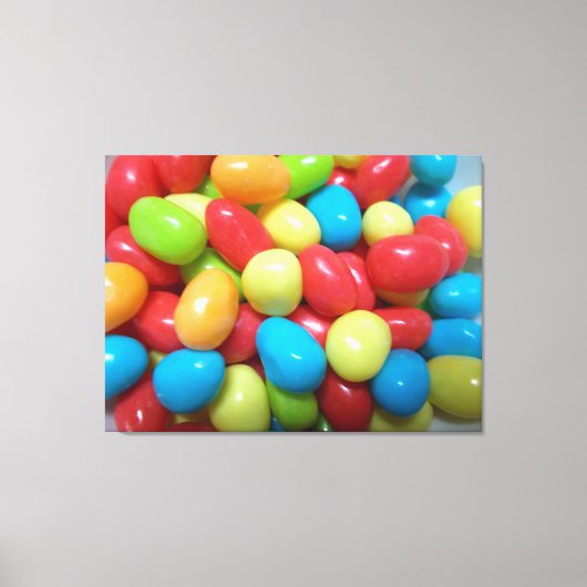 Kleurrijke Gumballs Streted Canvas afdrukken (Voorkant)