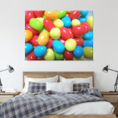 Kleurrijke Gumballs Streted Canvas afdrukken (Insitu (Slaapkamer))