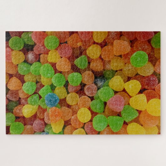 Kleurrijke Gumdrops Snoep Legpuzzel (Horizontaal)