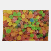 Kleurrijke Gumdrops Snoep Theedoek (Horizontaal)