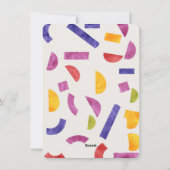 Kleurrijke Gummy Verjaardag Kaart (Achterkant)