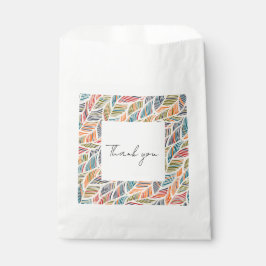 Kleurrijke gunstzak bedankzakje