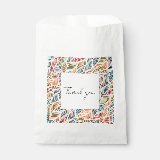 Kleurrijke gunstzak bedankzakje (Voorkant)