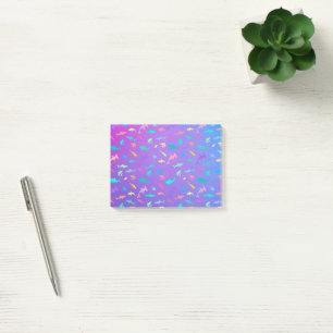 Kleurrijke haai onder het zee School Party Post-it® Notes