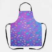 Kleurrijke haai onder het zee School Party Schort (Voorkant)