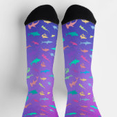 Kleurrijke haai onder het zee School Party Sokken (Top)