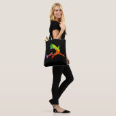Kleurrijke haai tote bag (Op model)