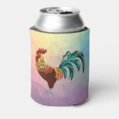 KLEURRIJKE HAAN BLIKJESKOELER (Blikje Achterkant)