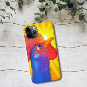 Kleurrijke Haan met Zonneuitbarsting Case-Mate iPhone Case