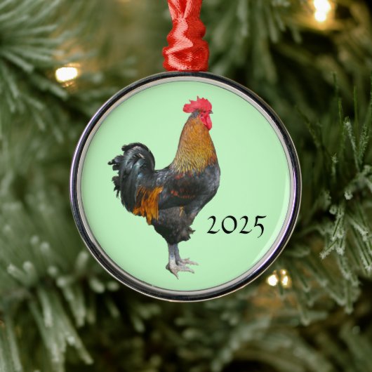 Kleurrijke Haan Ornament (Boom)