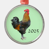 Kleurrijke Haan Ornament (Voorkant)