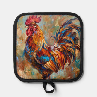 Kleurrijke Haan Pannenlap