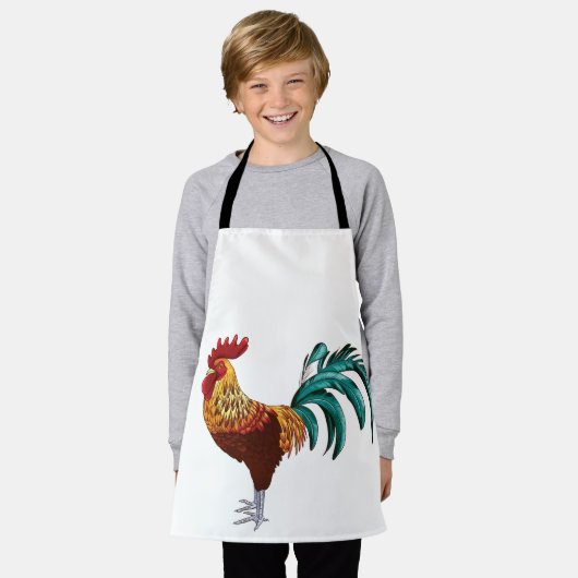 KLEURRIJKE HAAN SCHORT (Gedragen)