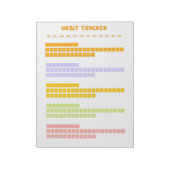 Kleurrijke Habit Tracker Notitieblok (Linkerzijde)