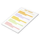 Kleurrijke Habit Tracker Notitieblok (Schuin)
