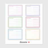 Kleurrijke Habit Tracker Planner Sticker (Vel)