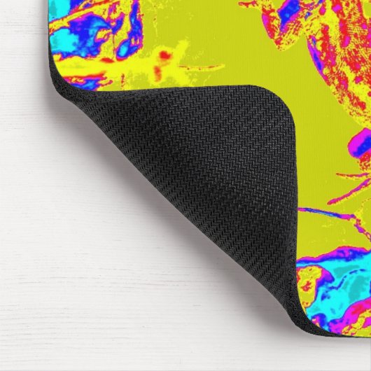 kleurrijke hagedis mousepad muismat (Hoek)