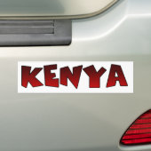 Kleurrijke Hakuna Matata: een Keniaans feest Bumpersticker (Op auto)