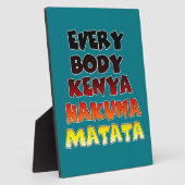 Kleurrijke Hakuna Matata: een Keniaans feest Fotoplaat (Zijkant)