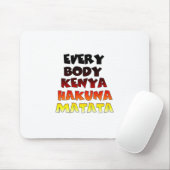 Kleurrijke Hakuna Matata: een Keniaans feest Muismat (Met muis)