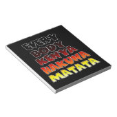 Kleurrijke Hakuna Matata: een Keniaans feest Notitieblok (Schuin)