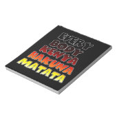 Kleurrijke Hakuna Matata: een Keniaans feest Notitieblok (Linkerzijde)