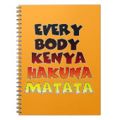 Kleurrijke Hakuna Matata: een Keniaans feest Notitieboek (Voorkant)