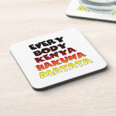 Kleurrijke Hakuna Matata: een Keniaans feest Onderzetter (Linkerzijde)